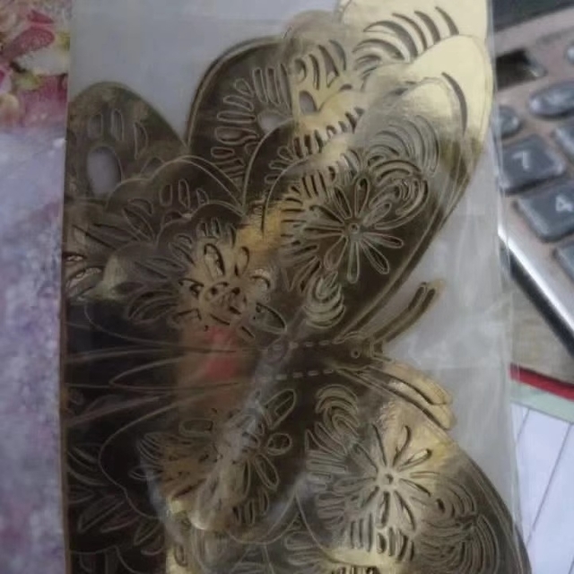 3D Golden Butterfly